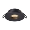 Czarne, nieruchome, okrągłe oczko podtynkowe ARGU10-034 z serii CHIPA