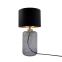 Szklana lampka z czarno-złotym abażurem 5505BKGO z serii SAMASUN