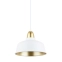 Biało-złota, nowoczesna lampa wisząca do kuchni A8063-WH z serii MENSA