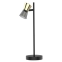 Stylowa, czarno-złota, prosta lampka stołowa TL220532-1 z serii CENTO
