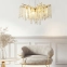 Dekoracyjna, złota lampa wisząca do salonu MD3720-1-EGN z serii DIJON - wizualizacja