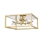 Złoty, kwadratowy plafon z kryształkami C0578-04A-B5V7 z serii SPRING